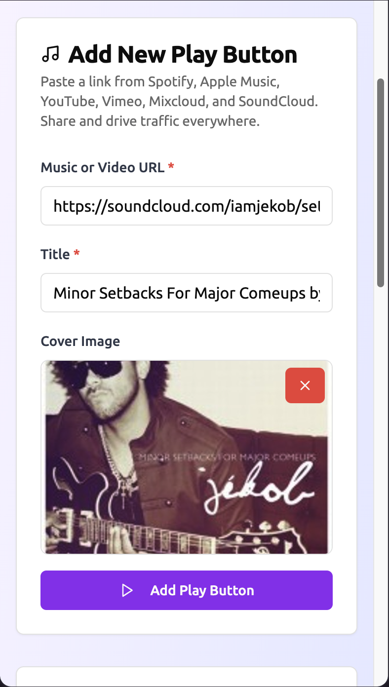 Add Play Button - Farcaster Mini Apps screenshot
